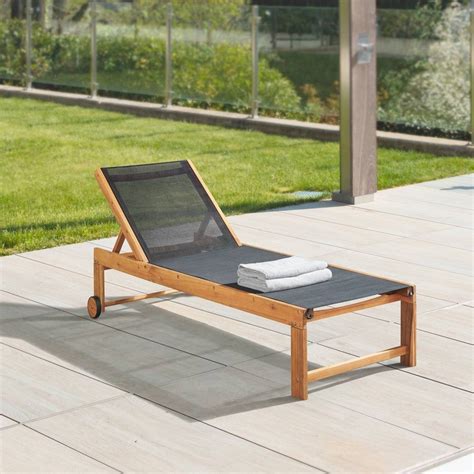 sunapee acacia wood outdoor lounge chair with mesh seating natural alaterre furniture in