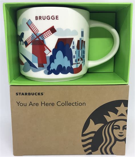 Starbucks You Are Here Collection Belgium Brugge Ceramic Coffee Mug New