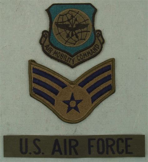 3 Us Air Force Usaf Patches Air Mobility Command Wings