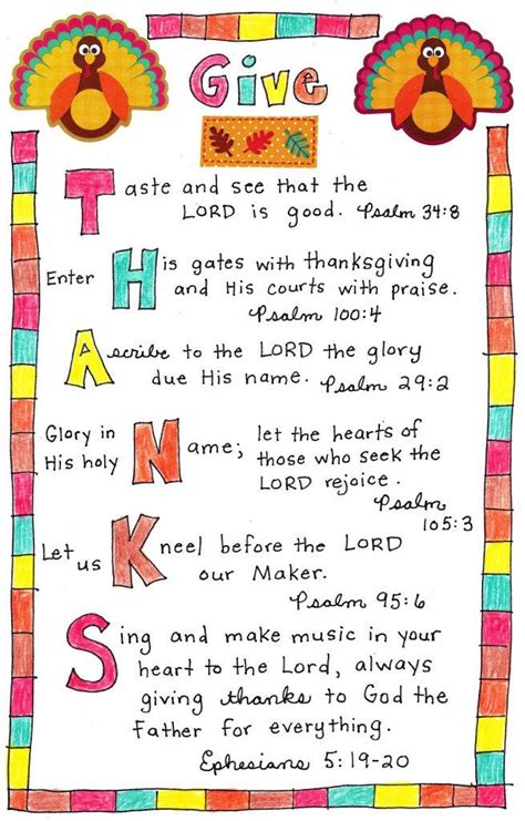29 Best Ideas For Coloring Childrens Thanksgiving Bible Lessons