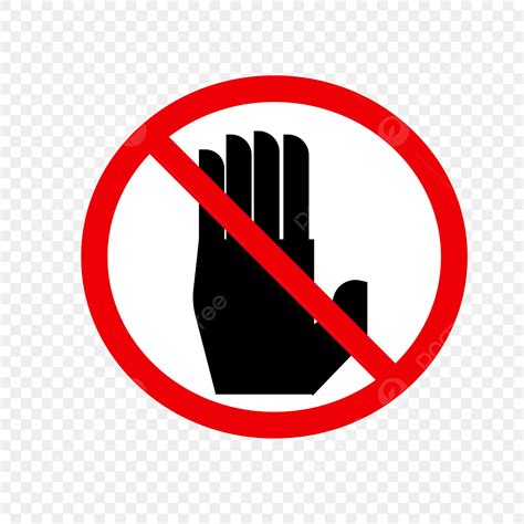 Do Not Touch Clipart Transparent PNG Hd Do Not Touch The Warning Sign