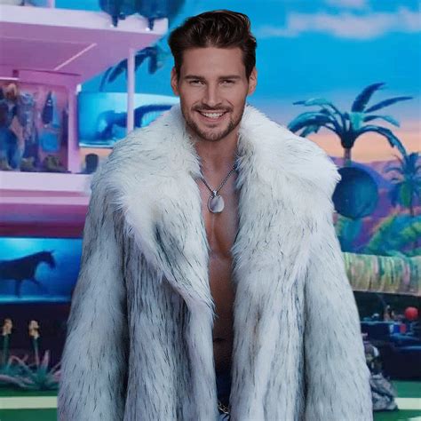 Barbiecore Ken Fur Coat Movie Ryan Goslings White Faux Fur Halloween