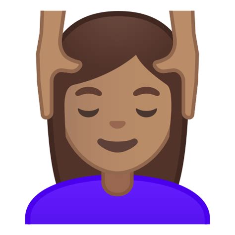 💆🏽 Person Getting Massage Emoji With Medium Skin Tone Meaning