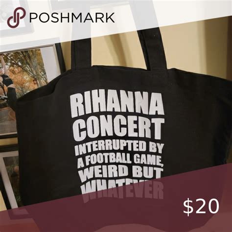 Rihanna Tote Bag Super Bowl Edition Rihanna Concert Plus Fashion Fashion Tips Fashion