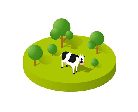 Rural Icon Countryside Ecological Landscape Farm With 2954490 Vector