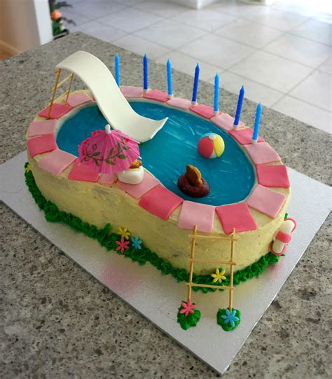 Swimming Pool Cake Baking School Cake Pool Cake