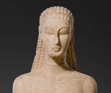 Marble Statue Of A Kouros Youth Work Of Art Heilbrunn Timeline Of Art History The