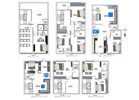 Bhk Storey House Plan Drawing Dwg Cadbull Images And Photos Finder