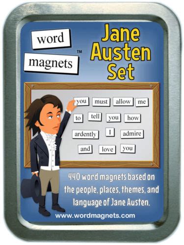 Word Magnets Jane Austen Set Word Magnets Jigsaw Puzzles And Kids
