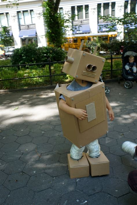 Build Your Own Cardboard Box Robot Costume Instructions Only Etsy