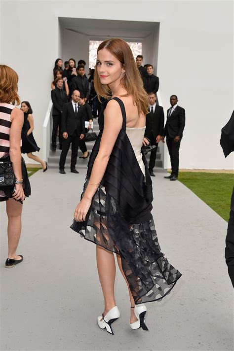 Emma Watson Christian Dior Fashion Show During Paris