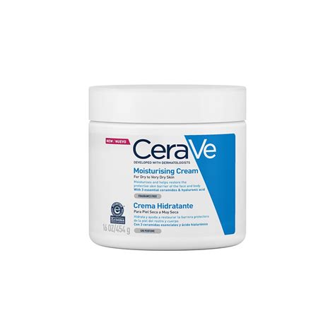 Cerave Moisturizing Cream Face And Body Moisturizer 454g For Dry To