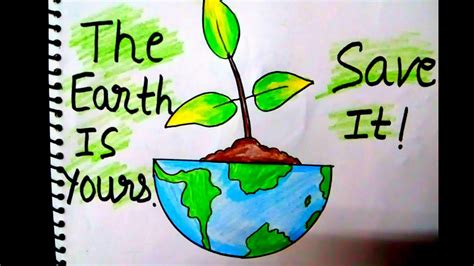 20 Fantastic Ideas Easy Save Earth Drawing Pictures