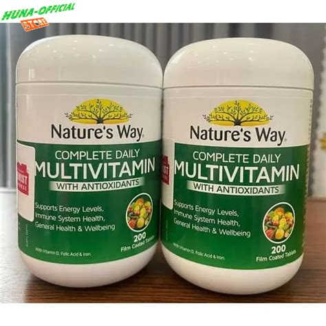 Vitamin Tổng Hợp Và Tảo Xoắn Natures Way Multivitamin Spirulina Bổ