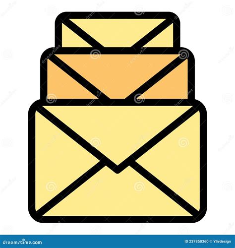 Emails Icon In Trendy Design Style Emails Icon Isolated On White