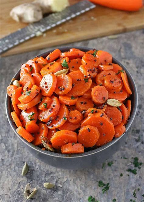 Ginger Cardamom Spiced Carrots Recipe Savory Spin Carrot Recipes
