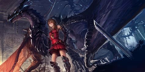 Anime Original Characters Fantasy Art Dragon Wallpapers
