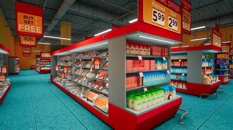 Supermarket Interior In Environments Ue Marketplace