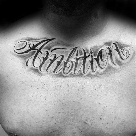 We are a full custom tattoo shop with over 30 years of tattooing experience to create for you the perfect tattoo. 30 Ambition Tattoo Design Ideas For Men - Word Ink Ideas
