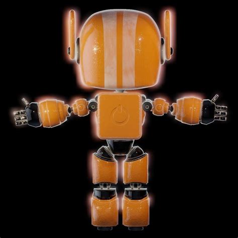 Orange Robot From Love Death And Robots Download Free 3d Models