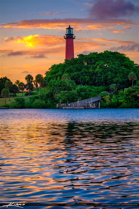 jupiter florida colors at sunset over lighthouse hdr photography by captain kimo