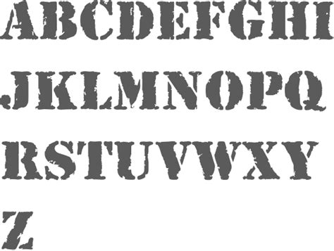 Army Stencil Font Dafont Free Fonts