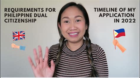 Philippine Dual Citizenship Requirements Application Timeline 2022 Youtube