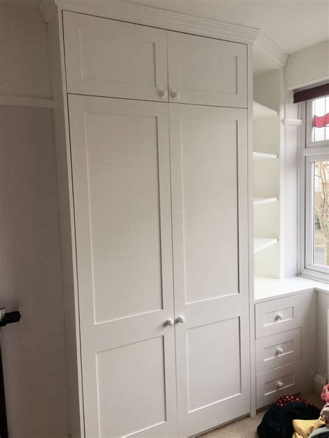 Brilliant White Shaker Style Fitted Wardrobe With Corner Shelving In St