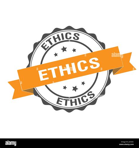 Ethics Stamp Illustration Stock Photo Alamy