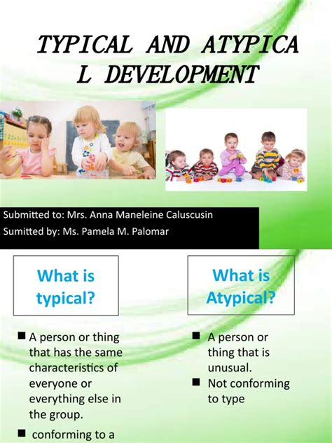 Typical And Atypical Development Pdf Adolescence Learning