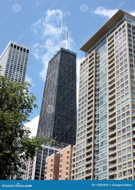 High Rises In Downtown Chicago Stock Photo Image Of Steel Exterior