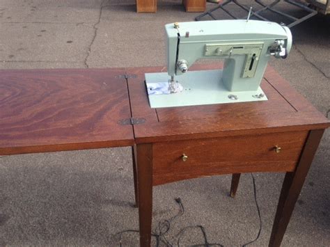 Vintage Sears Kenmore Sewing Machine And Cabinet Purpose Thrift