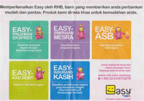 Rhb easy loan is a fast approval personal loan with borrowing amount of up to rm150,000. Easy RHB ~ Bercakap dan berbagi