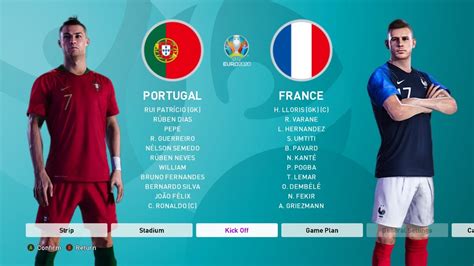 Wednesday's euro 2020 fixtures feature three of the competition favourites in action; The 2020 UEFA EURO Football MATCH | PORTUGAL VS FRANCE ...