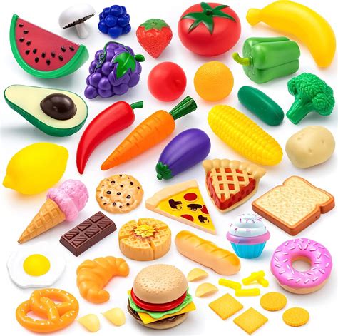 Joyin Pretend Play Food 50 Pieces For Kids And Toddlers Kitchen Toy