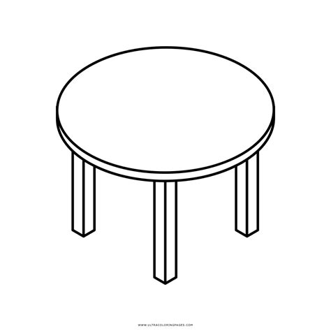 Runder Tisch Ausmalbilder - Ultra Coloring Pages