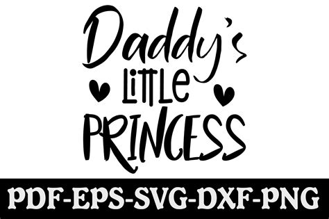 daddy s little princess svg graphic by creativekhadiza124 · creative fabrica