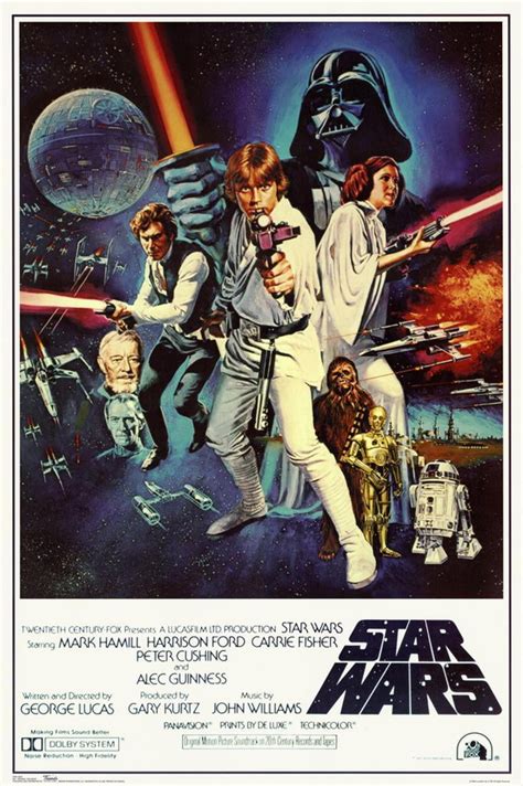 Star Wars Episode Iv 4 A New Hope Classic Movie Poster 24x36 Vader