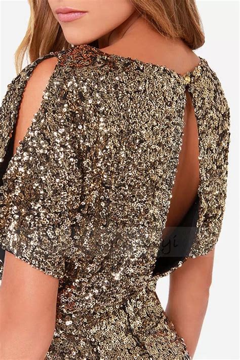 Sexy Backless Sequined Slim Party Dress On Luulla