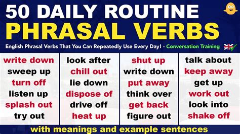 Daily Routine English 50 Phrasal Verbs That You Can Repeatedly Use