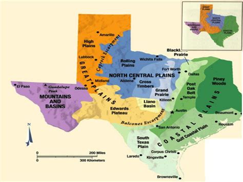 Physical Map Of Texas Landforms Map Of World Images And Photos Finder
