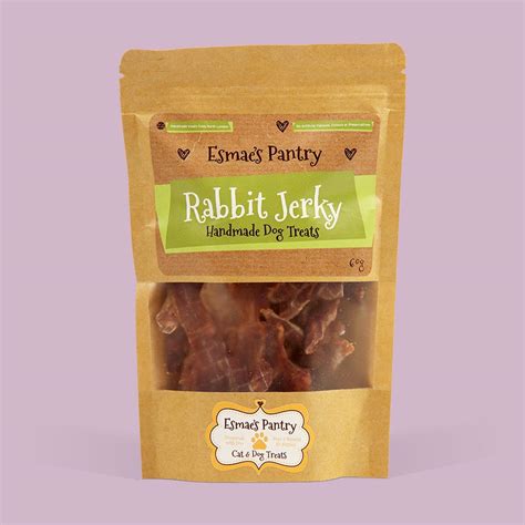 Rabbit Jerky Dog Snacks And Treats By Esmaes Pantry London