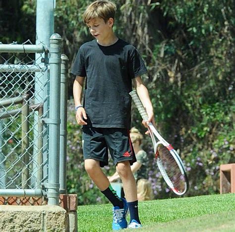 Joel ford / getty images. Romeo Beckham's tennis coach believes that the youngster ...