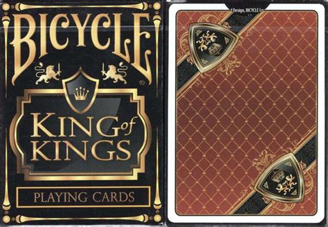 King Of Kings Bicycle Playing Cards Black And Red