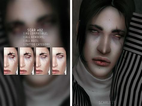 Scarlett Contents Scar 02 Sims 4 Sims 4 Cc Skin Scar