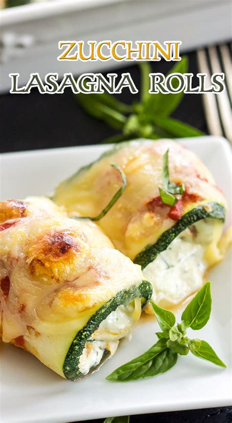 Zucchini Lasagna Rolls