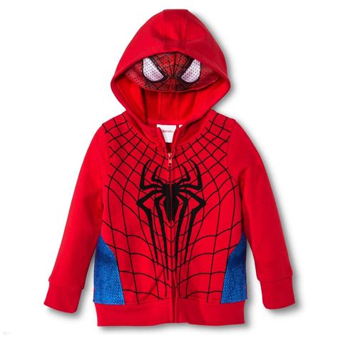 Spiderman Toddler Boys' Masked Zip-Up Hoodie | Spiderman toddler, Toddler boys, Toddler boy outfits