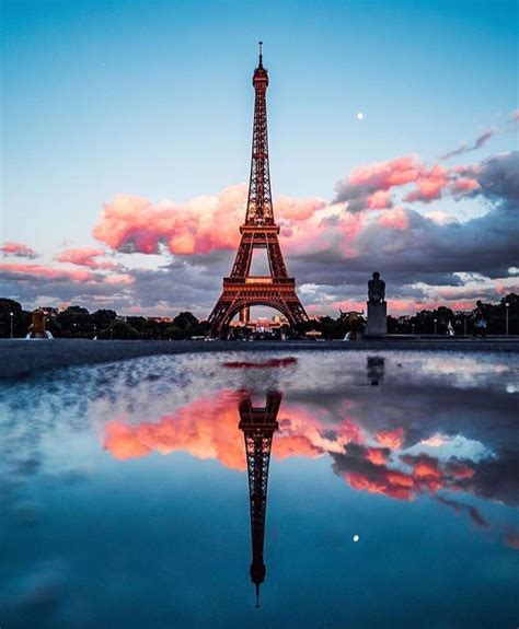 Nature Reflection Paris France Eiffel Tower Photography Paris