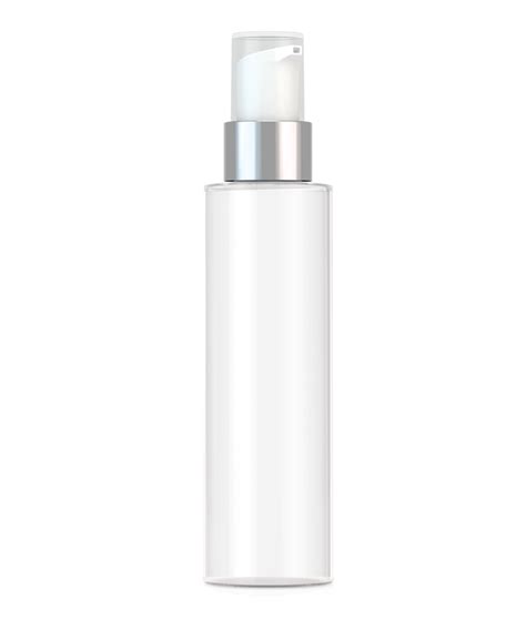 Glass Cylinder Bottle - Cosmetic Solutions png image