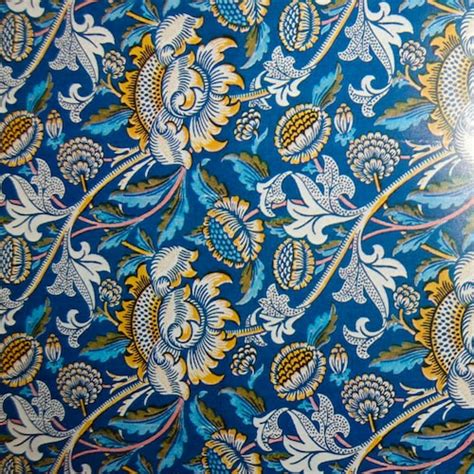 Rare Out Of Print Vintage William Morris Paper Blue And Etsy
